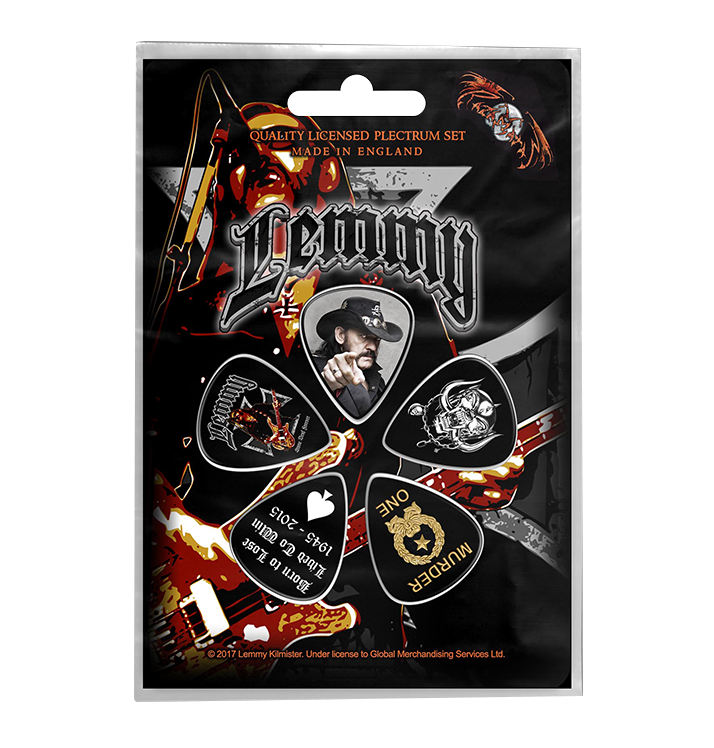 LEMMY 'Stone Deaf Forever' Premium 5 - Piece Guitar Pick Set