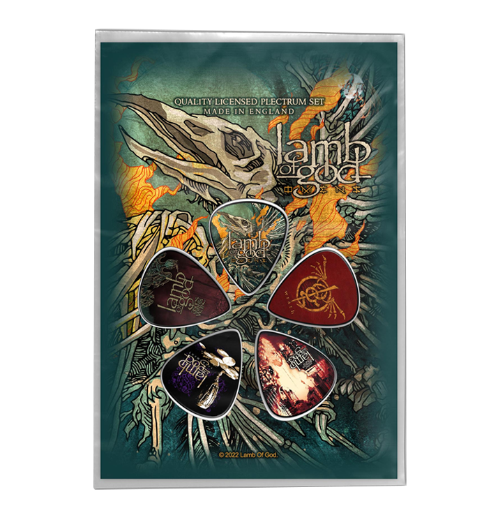LAMB OF GOD's 'Omens' High - quality Guitar Pick Set