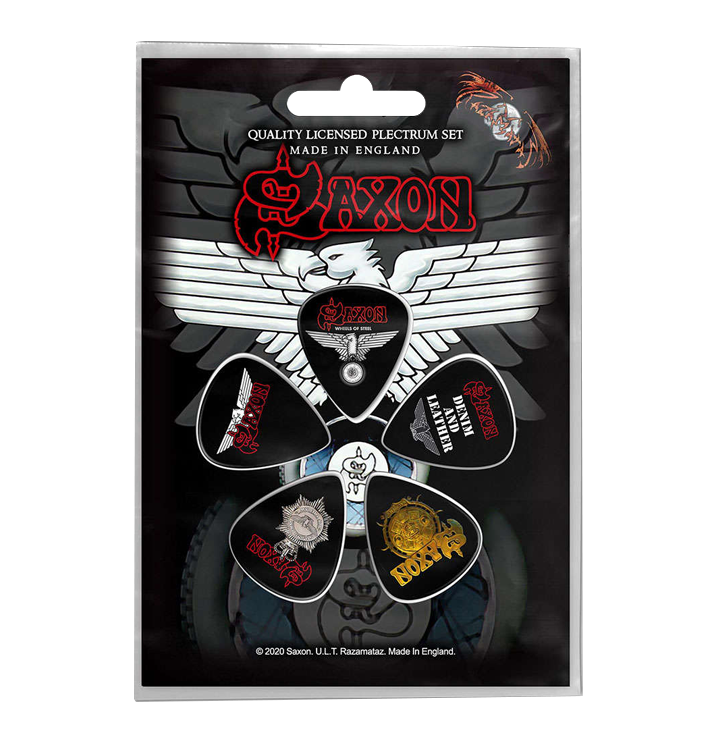 SAXON - Premium 'Wheels Of Steel' Guitar Pick Collection