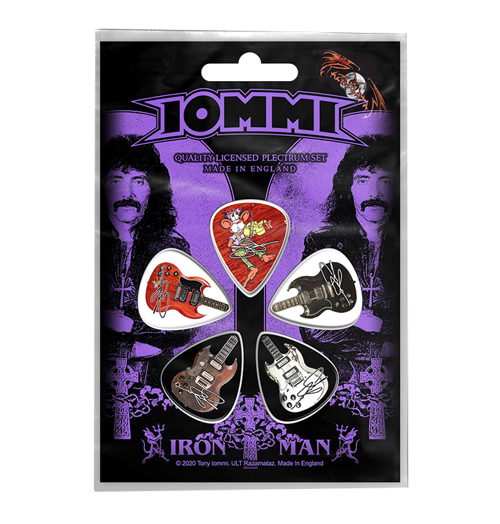 Exclusive TONY IOMMI 'Iron Man' Collection Guitar Pick Set