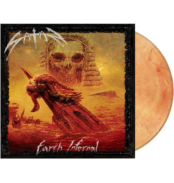 SATAN - 'Earth Infernal' Limited Edition Orange, Red, and Brown Marble Vinyl LP Record