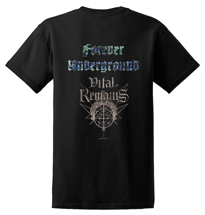 VITAL REMAINS - 'Forever Underground' Branded Men's and Women's T-Shirt
