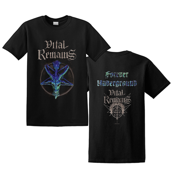 VITAL REMAINS - 'Forever Underground' Branded Men's and Women's T-Shirt