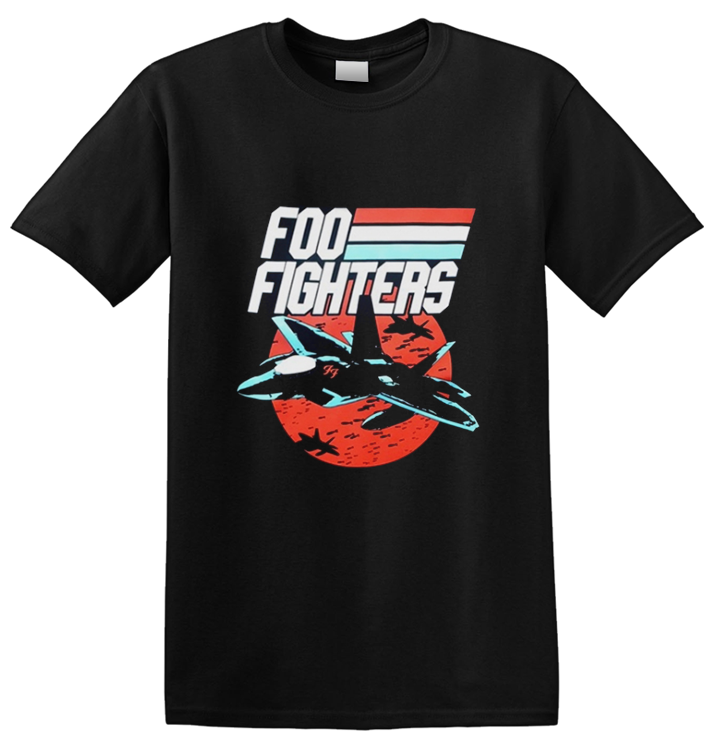 Stylish FOO FIGHTERS 'Jets Black' Graphic T-Shirt