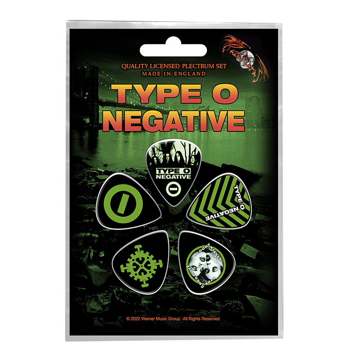 TYPE O NEGATIVE 'World Coming Down' Guitar Pick Collection Set for Musicians